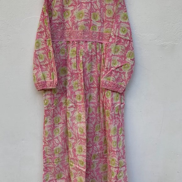 Floral Cotton Boho Maxi Dress - Picture 2 of 4